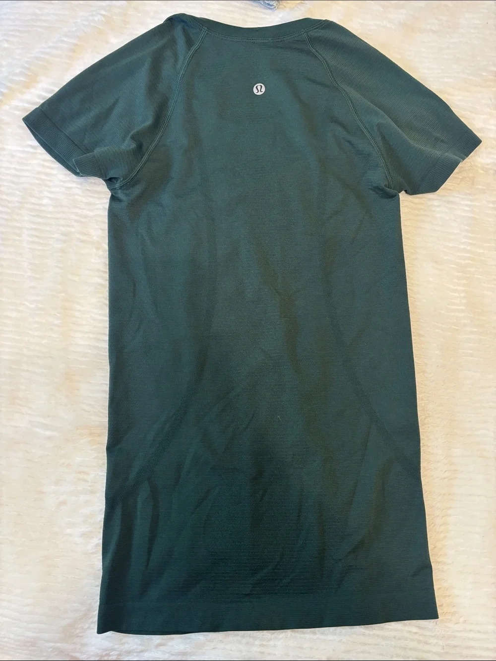 Lululemon Short Sleeve Crewneck T-Shirt Dress in Deep Teal